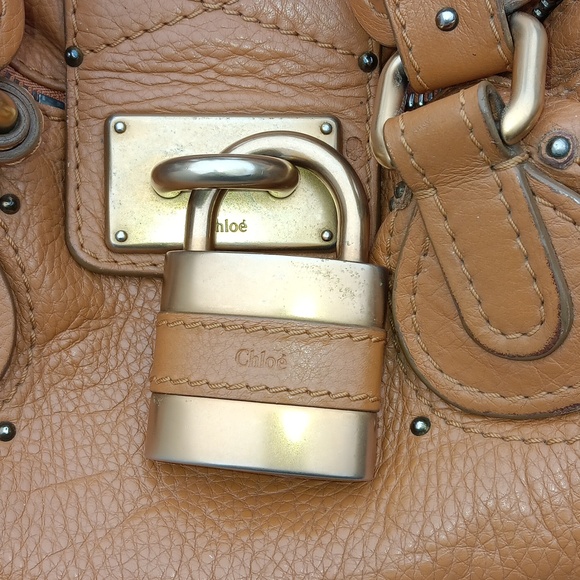 CHLOE CAMEL PADDINGTON Vintage Handbag - Picture 3 of 15
